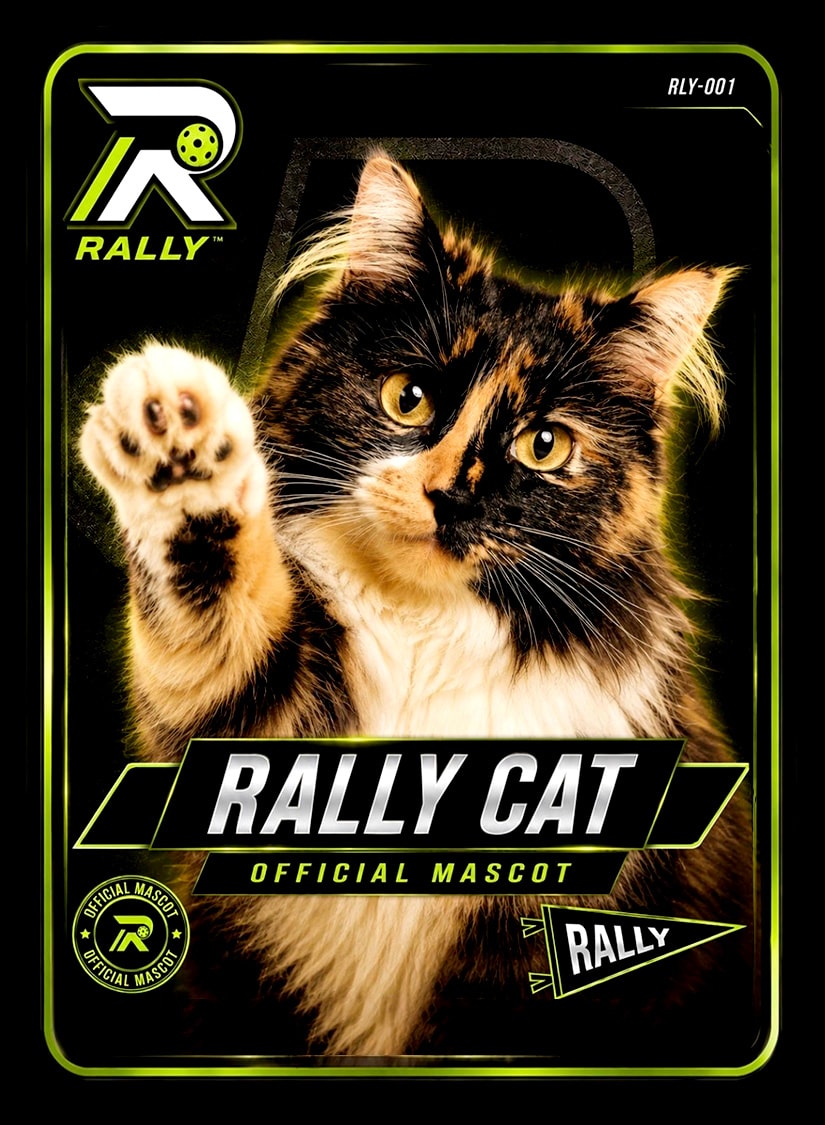Rally Cat Official Mascot Card front — RLY-001