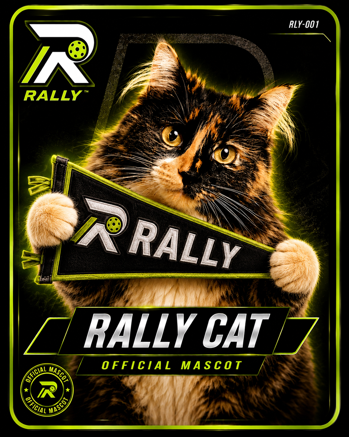 Rally Cat — Official Mascot Card RLY-001