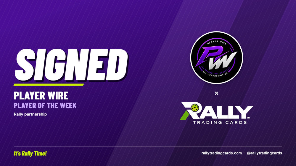 Signed: Player Wire Player of the Week x Rally Trading Cards, Rally partnership