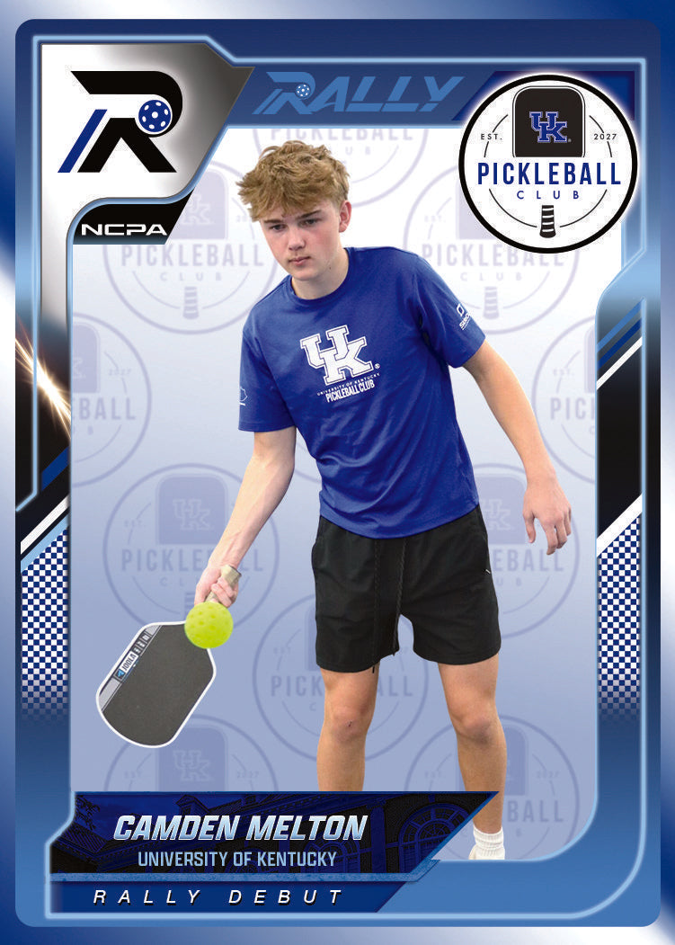 Camden Melton trading card, front