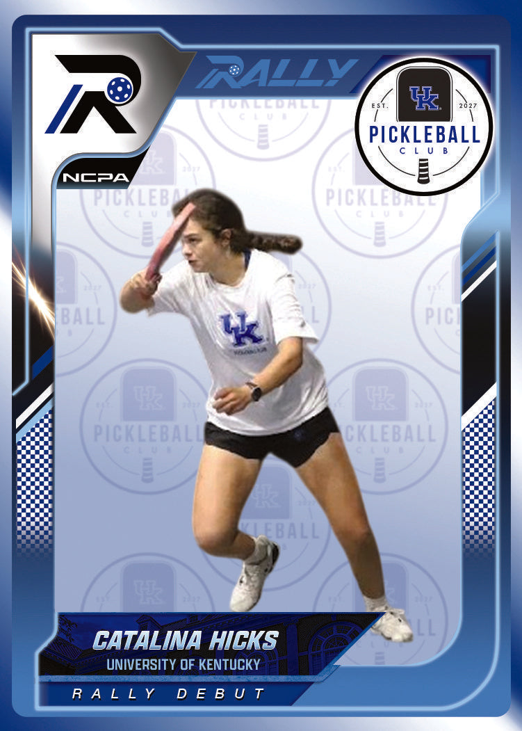Catalina Hicks trading card, front