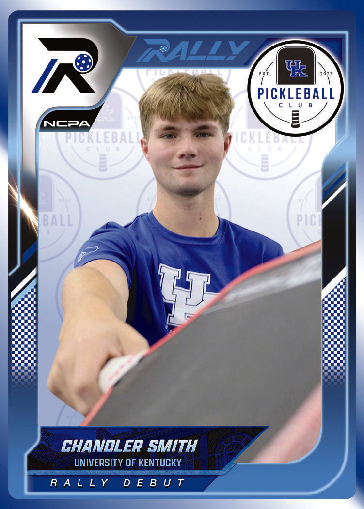 Chandler Smith trading card, front