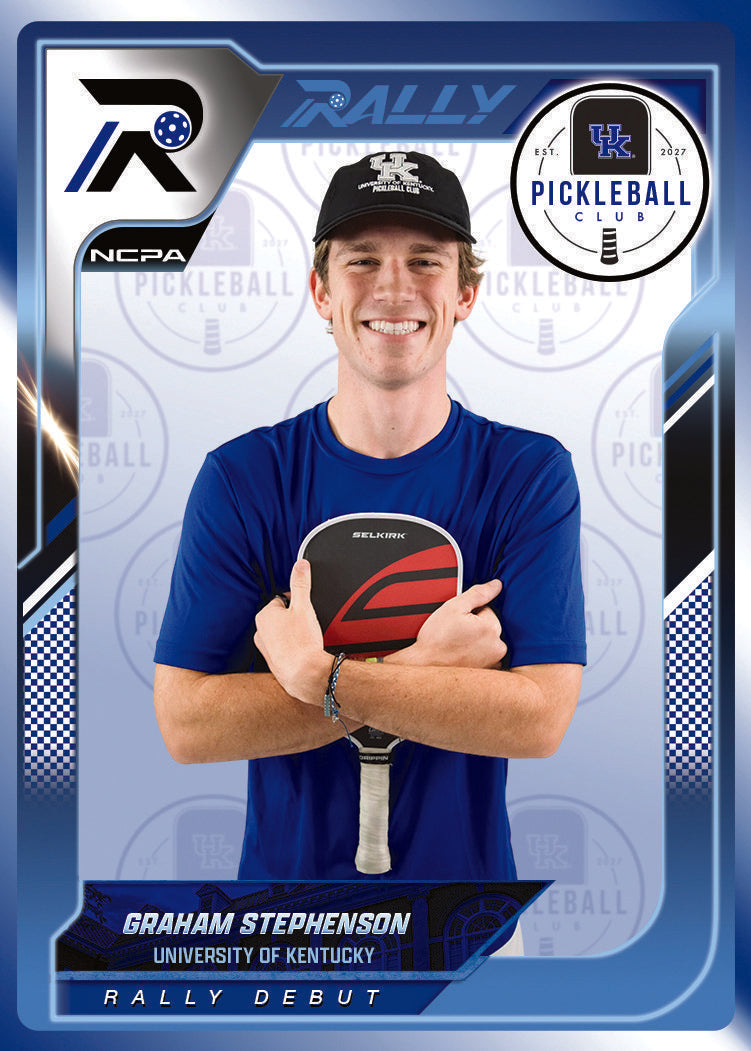 Graham Stephenson trading card, front