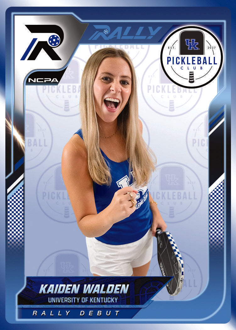 Kaiden Walden trading card, front