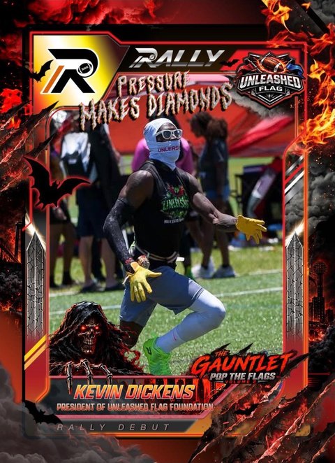 Kevin Dickens' Gauntlet card, Unleashed Flag