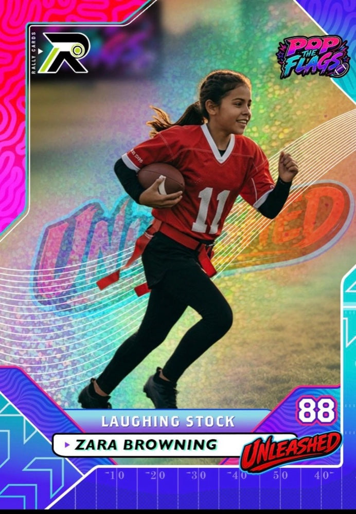 Pop the Flags holographic player card